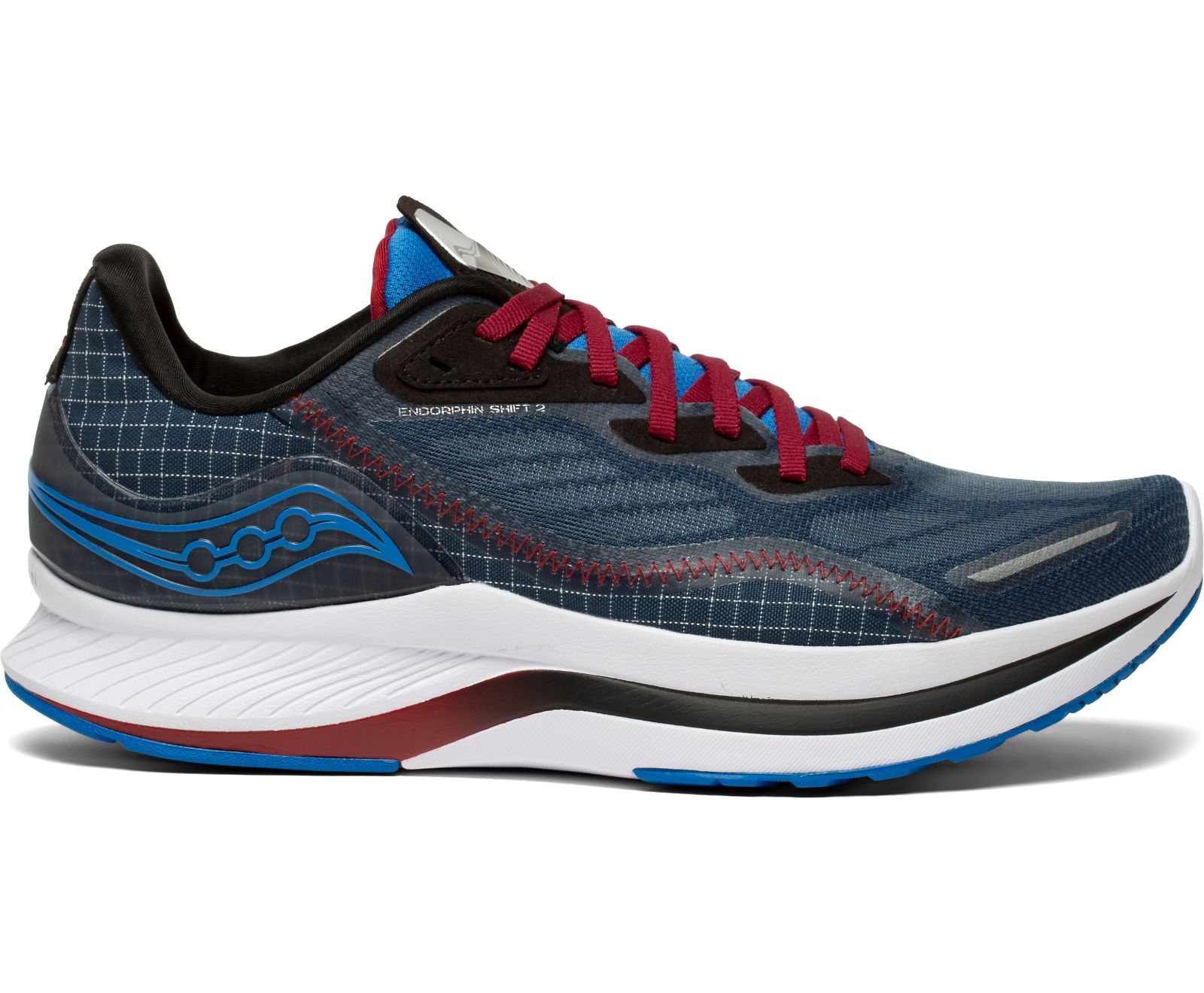 Men\'s Saucony Endorphin Shift 2 Running Shoes Navy / Burgundy | Singapore 470WNBY